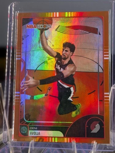2025-26 Topps NBA HOOPS Basketball Deni Avdija ORANGE FOIL PARALLEL #89