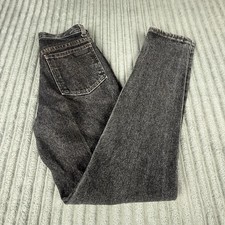 VTG Calvin Klein Sport Women's Jeans Sz 6 (27x32) Denim Black Made In USA
