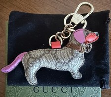Gucci Dog Bag Charm Gucci Box W/Black Velvet Bag Only Attached To Bag Few Times