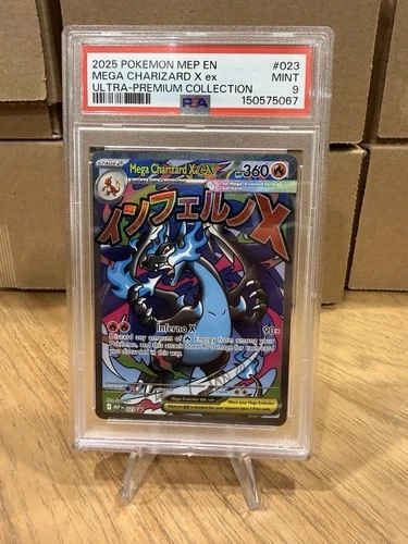 Mega Charizard X EX *PSA 9* Full Art *Phantasmal Flames UPC Promo *#23 *Pokemon