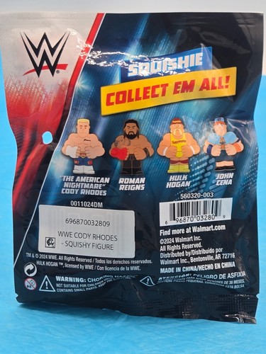 WWE Squishie Squishme! 4 Pc. Set Hogan,Cena,Rhodes,Reigns --DD - Picture 12 of 12