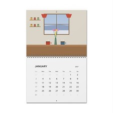 Cozy Farmhouse Kitchen 2027 Wall Calendar - Country Cottage Gift