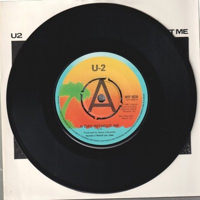 U2 Ein Tag Ohne Mich 7'' Vinyl UK Island 1980 Ein Label Promo 7'' Mit Bildhülle