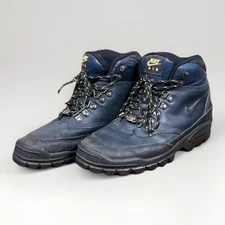 2011 Nike ACG Manoa Navy Blue Leather Hiking Boots Women’s Size 8.5