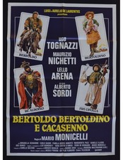 Werbeplakat Bertoldo Cacasenno Monicelli Ugo Tognazzi Alberto Tauben Are