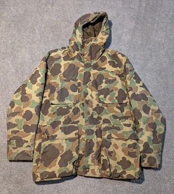 Vintage Woolrich Jacket Mens Medium Duck Camo Goretex 80s Hunting