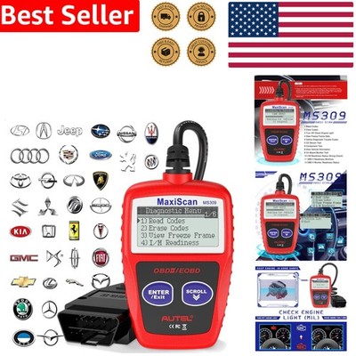 Professional OBD2 Scanner MS309 Universal Car Engine Light Check Diagnostic Tool