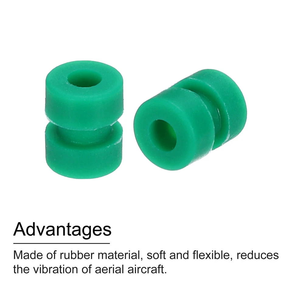 12 stücke RC Anti Vibration Gummibälle F4 F7 Flug Controller M3x5.6mm Dunkelgrün - Bild 4 von 4