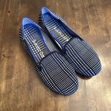 Rothys Flats Plaid Size 6 Comfy Preppy Office Walking Round Toe