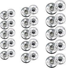 120 Sets 3 Sizes Sew on Snap Buttons Metal Fastener Press for Sewing Clothing...