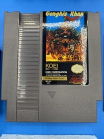 Genghis Khan (Nintendo NES, 1990) Complete CIB KOEI w/ Map + Manual