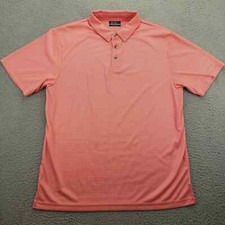 Ben Hogan Shirt Mens Large Red Check Outdoor Polo Golf Casual Lightweight Logo