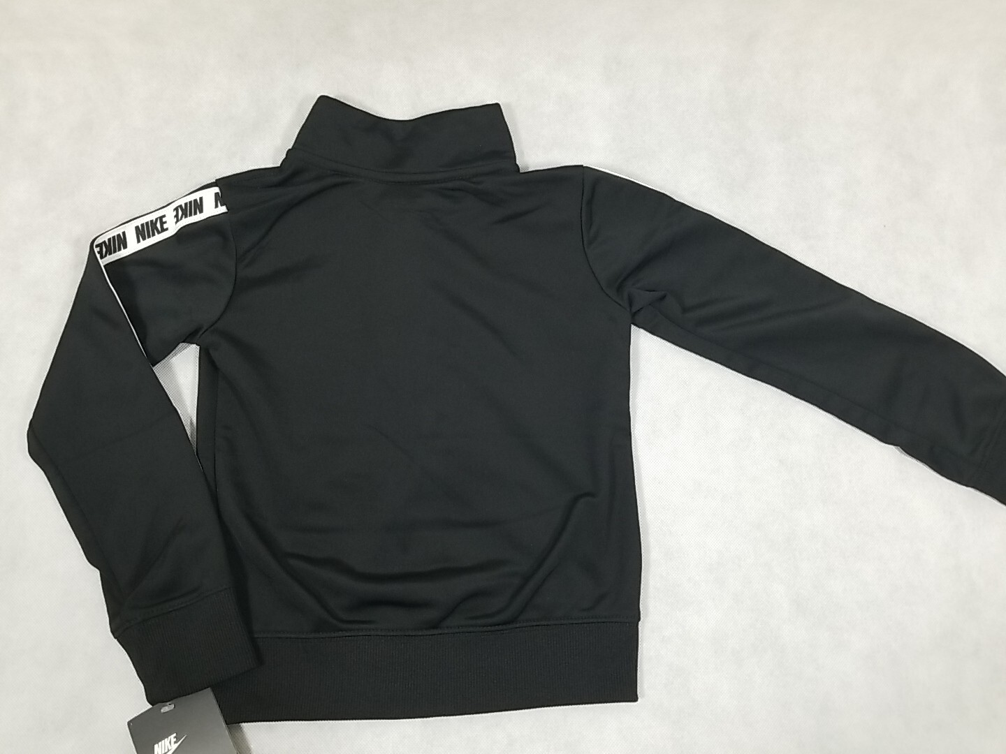 SACAI X NIKE NUOVA NIKE Track Jacket Ragazzo Taglia 4 X Small Full Zip Warm Up Nero Bianco