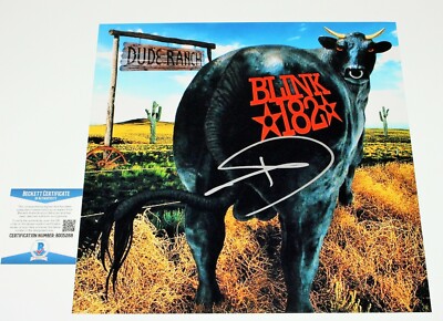 TOM DELONGE BLINK-182 SIGNED 'DUDE RANCH' 12x12 ALBUM FLAT PHOTO