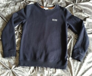 navy boss jumper