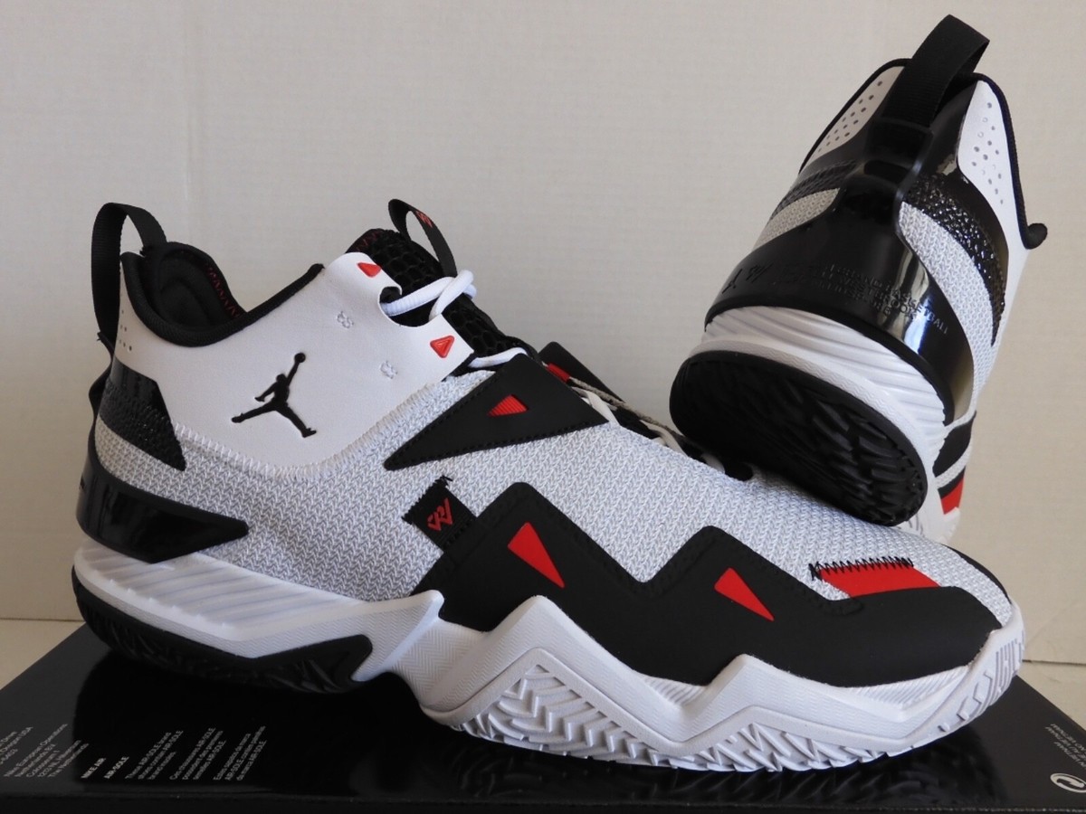 NIKE AIR JORDAN RUSSEL WESTBROOK ONE TAKE WHITE-BLACK-RED SZ 18