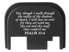 Slide Cover Rear Plate for Glock 17 19 19x Gen 1-4 Anodized Aluminum, USA Made