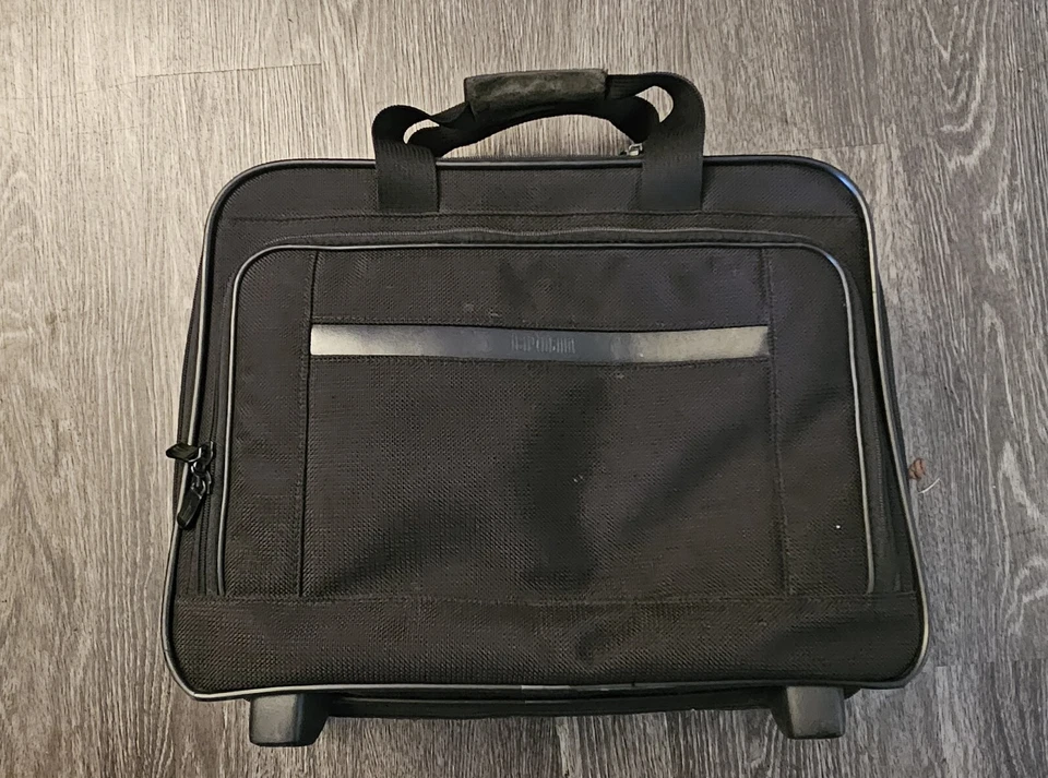 Hartmann Black Nylon 16" Wheeled Carry On Rolling Business Briefcase. - Image 2 of 4
