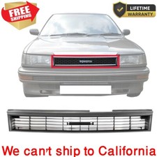 For 1988-1992 New Gray Grille Toyota Corolla Plastic To1200113 14506725