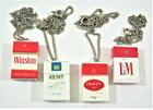 4 Vintage Cigarette Packs Winston Craven A Kent L&M Vending Toy Charm Prizes