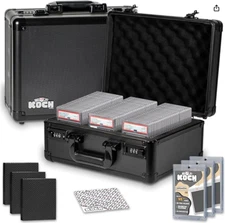 3 Row Graded Card Case Storage Box - Combination Lock - Includes 3ct 35pt 1Touch