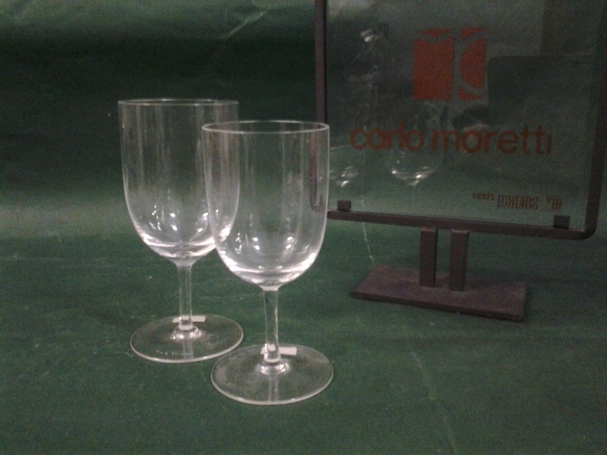 CARLO MORETTI murano bicchiere modello novecento