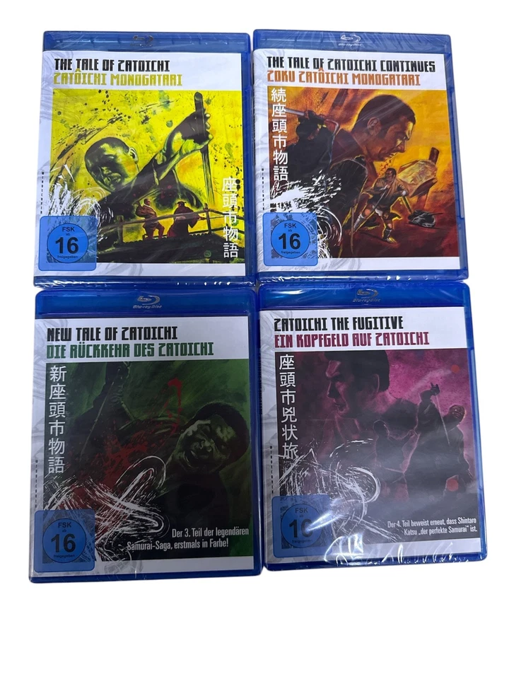 BLACK HILL PICTURES The Tale of Zatoichi 4 er Set (Blu-ray) NEU OVP