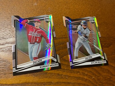 2022 Panini Elite Extra Edition Decade Die-Cut RobertMoore &Dylan Beavers # d