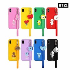 BTS BT21 Official Authentic Goods Strap Phone Case CHIMY COOKY TATA KOYA RJ Etc