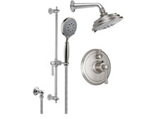 California Faucets KT03-48.18-PC Thermostatic Shower Kit PARTIAL SET CHROME New