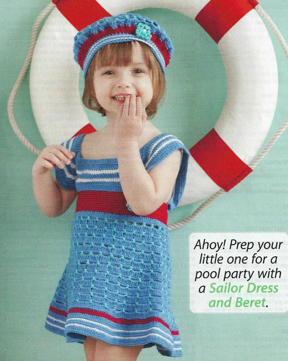 Sailor dress top baby girl