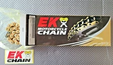 EK GOLD Chain 420SH-120 Made in JAPAN CR85 CRF150R KX60,65,80 KTM 60SX 65SX Z50