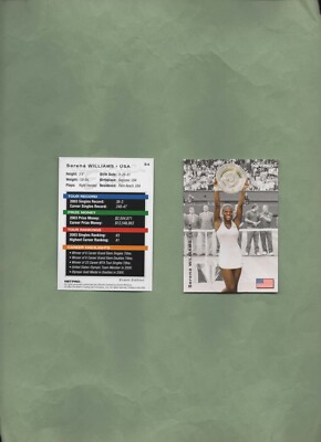 Serena Williams (USA) 1/2003 Net Pro Elite #S4 Event Edition Rc
