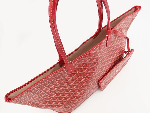 GOYARD Saint Louis PM Shoulder Bag PVC Red AMALOUIS PM 02 