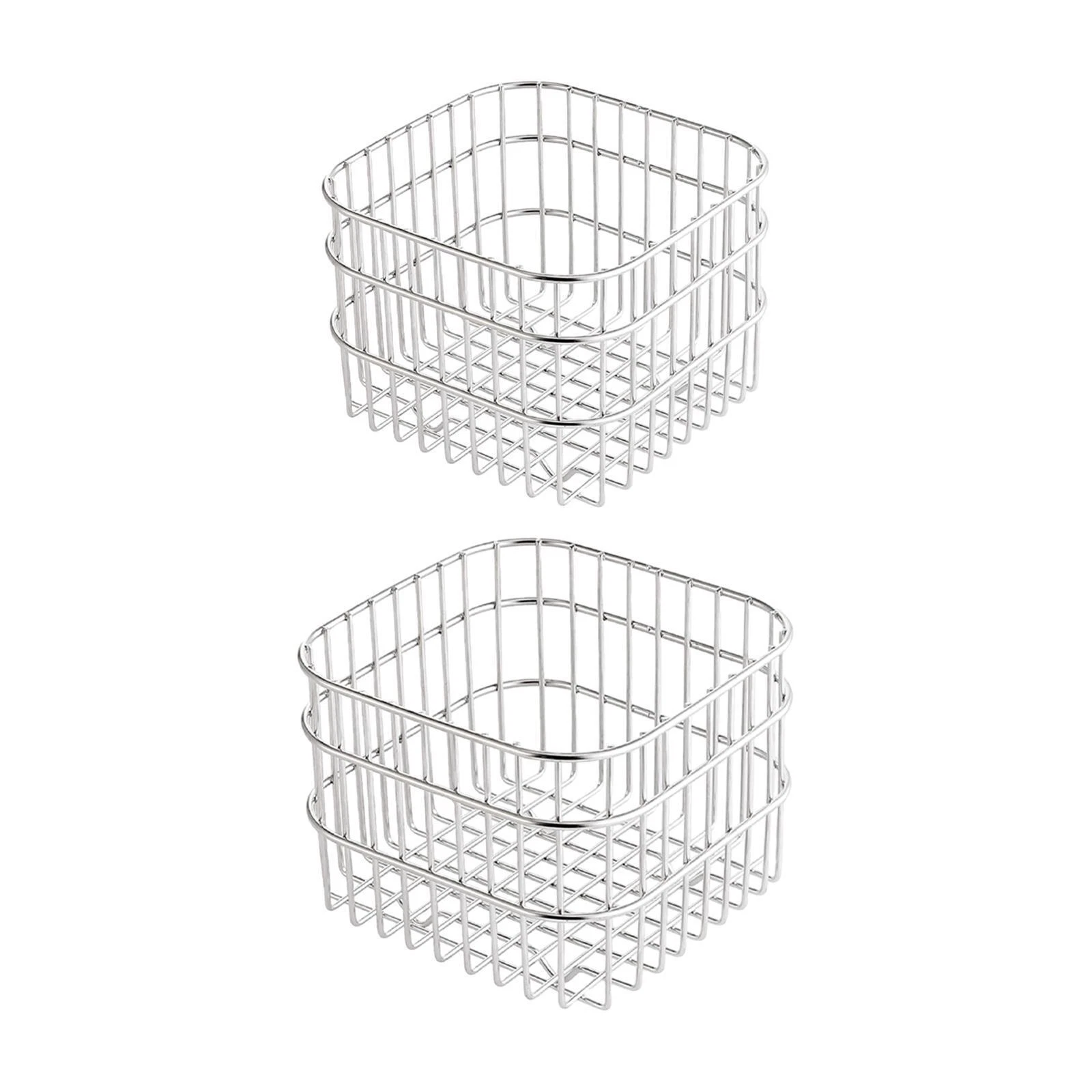 Wire Basket Organizing Mini Metal Wire Storage Basket for Kitchen RV Bedroom