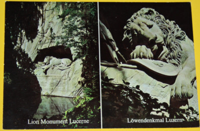 Ansichtskarte. Luzern - Schweiz. Löwendenkmal. Nicht beschriftet. Sehr gu (5776)