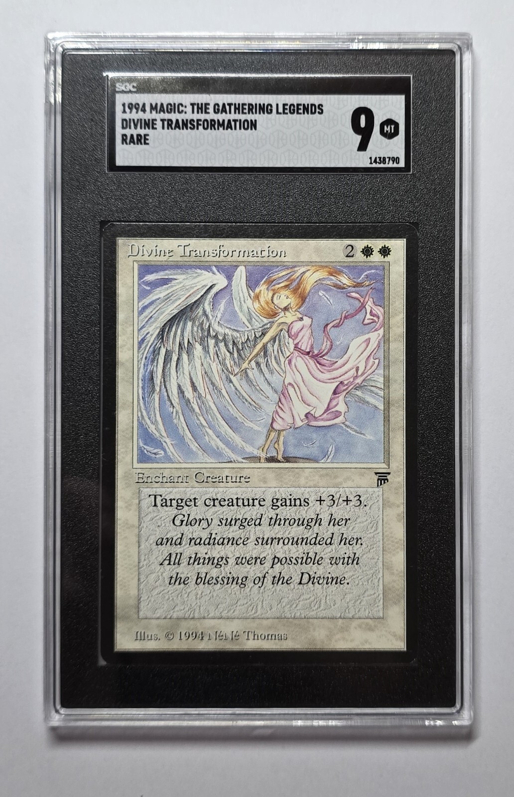 1994 Magic The Gathering MTG Legends Rare Divine Transformation SGC 9