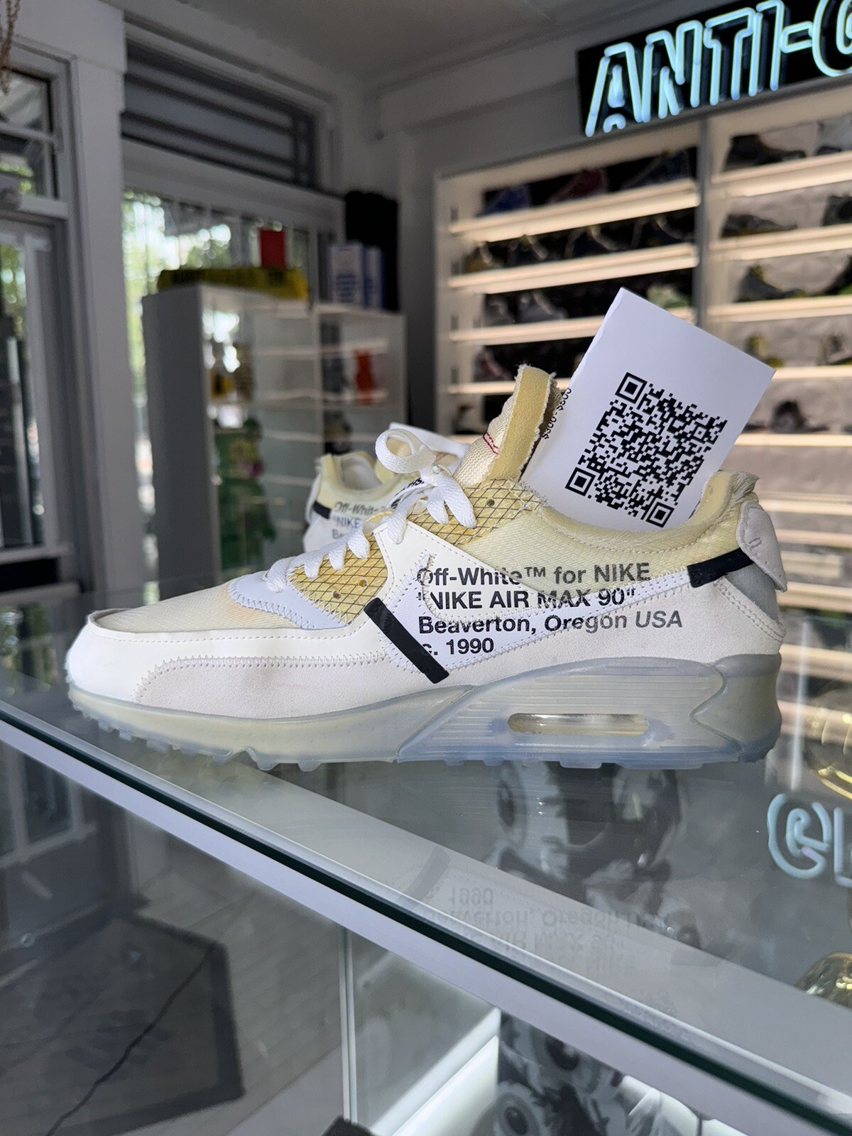 OFF WHITE X NIKE Nike Air Max taglia 11 5 x BIANCO SPORCO The Ten 2017 Coppia personale Rick Ross