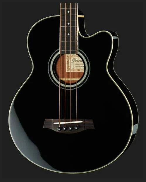 Ibanez basso acustico elettrificato AEB8E Black - Immagine 3 di 4