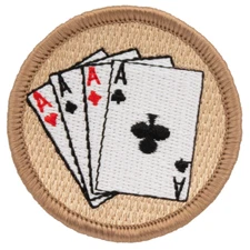 Four Aces Patrol Patch - 2" Round Embroidered Patch