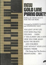 Music Book NEW GOLD LINE PIANO DUETS Popular Piano Duets for 2 0r More 65 pages
