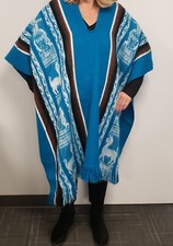 Pancho Tejidos Diaz Made In Equador Wool  Acrylic One Size