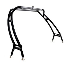 Reborn 2025V LaunchX Forward Facing Wakeboard Tower Matt Black W/ Anodized Top