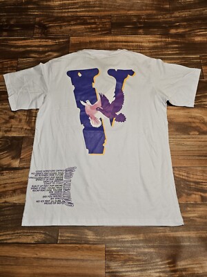 Vlone Dove Good Intentions White Promo Graphic T Shirt Double Sided Size Medium