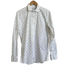 Bar III Performance Banana Button Down Shirt Medium
