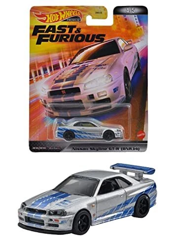 Hot Wheels Fast and Furious Nissan Skyline GT-R BNR34 HCP28 JAPAN VT