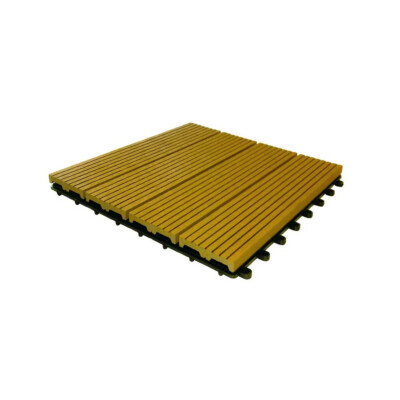 WPC Klickfliese Holzfliese Terrassenfliesen Balkonfliese Holz Bodenbelag 30x30 1