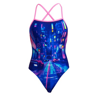 Funkita Cyber City Badeanzug Schwimmanzug Frauen Damen chlorresistent