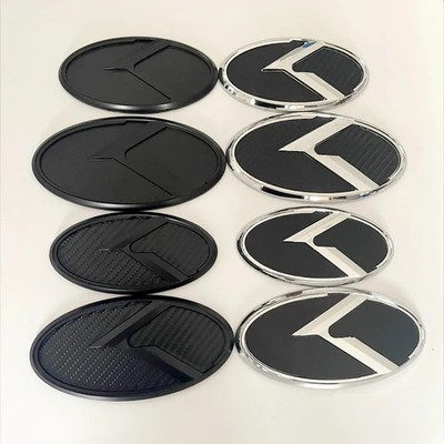 1Pcs x 3D ABS K Badge Car Front Hood Rear Trunk Emblem Badge Stickers for Kia
