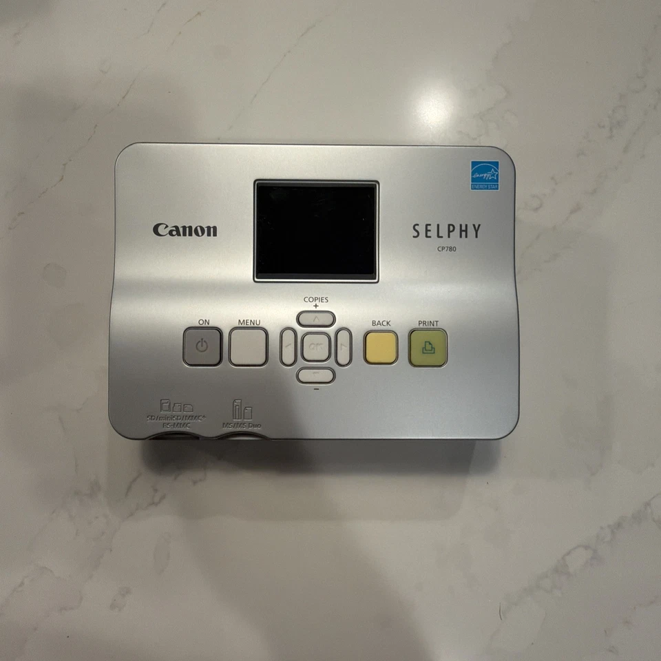 Novo! Impressora Fotográfica Portátil Canon CP780 SELPHY Azul com Papel Fotográfico Extra - Imagem 3 de 4